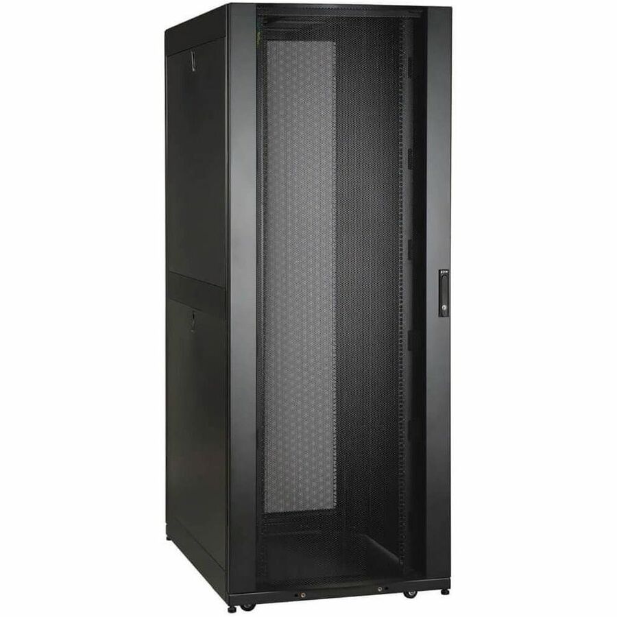 Eaton Tripp Lite Series 48u Smartrack Wide Standard-Depth Rack Enclosure  Cabinet with Doors, Side Panels & Shock Pallet Packaging