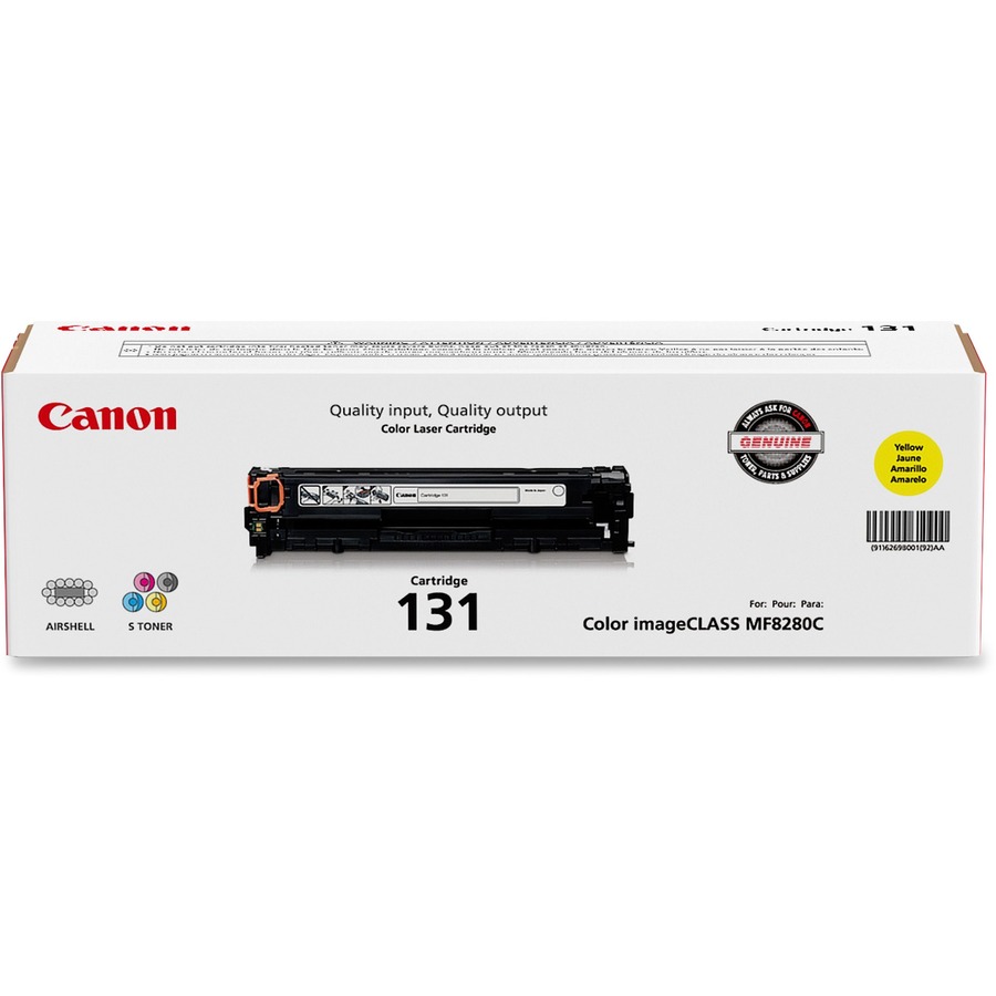 CANON CARTRIDGE 131 YELLOW TONER - FOR CANON IMAGECLASS MF624CW, MF628CW, MF8280