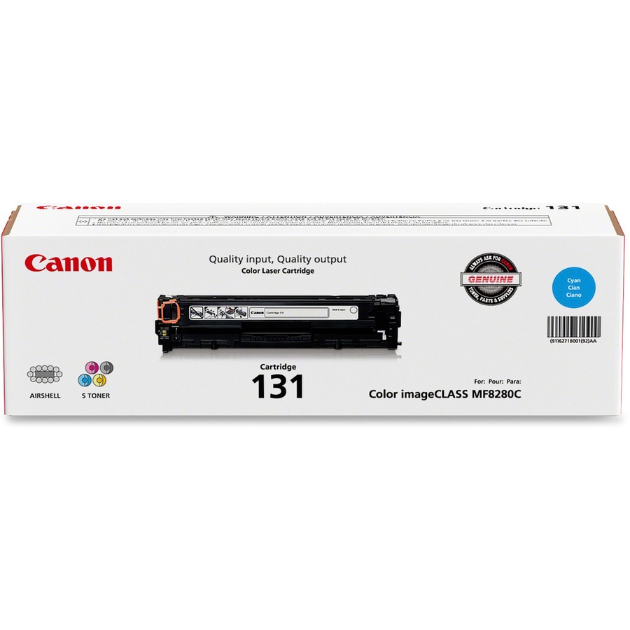 CANON CARTRIDGE 131 CYAN TONER - FOR CANON IMAGECLASS MF624CW, MF628CW, MF8280CW
