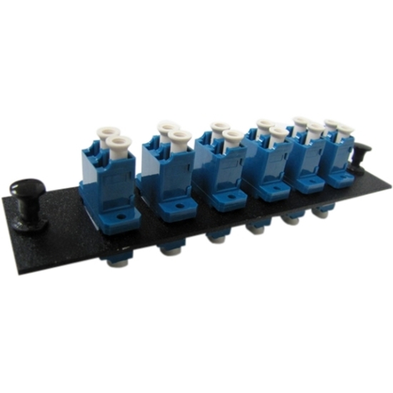 WELTRON 6 PORT LC DUPLEX LOADED MULTIMODE FIBER PANEL FOR WELTRON FIBER ENCLOSUR