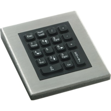 THE DT-18 IS AN 18-KEY NUMERIC PAD FROM IKEY THAT IS PROTECTED IN A STAINLESS ST
