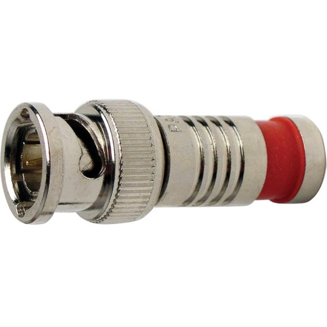 BNC RG59 COMPRESSION CONNECTOR, NICKEL PL. 40/JAR.