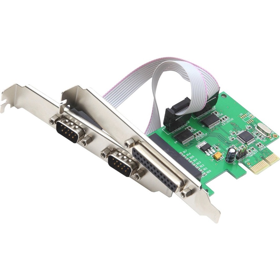 PCIE 2X SERIAL DB9 PORT, 1X PARALLEL PO