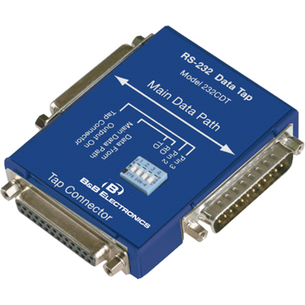 RS-232 DATA TAP DATA TAP 2XDB25 FEMALE SERIAL 1XDB25 MALE SERIAL