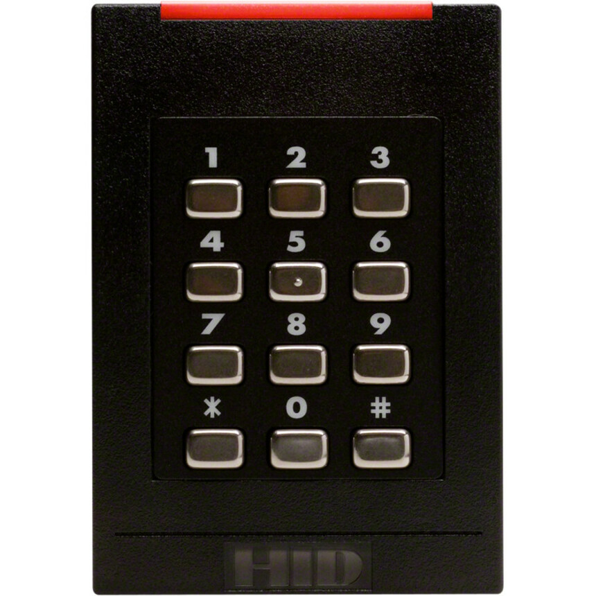 RDR, RK40, ICLASS, SE E, LF OFF, HF STD/SIO/SEOS, WIEG, PIG, BLK, STD-1, LED RED