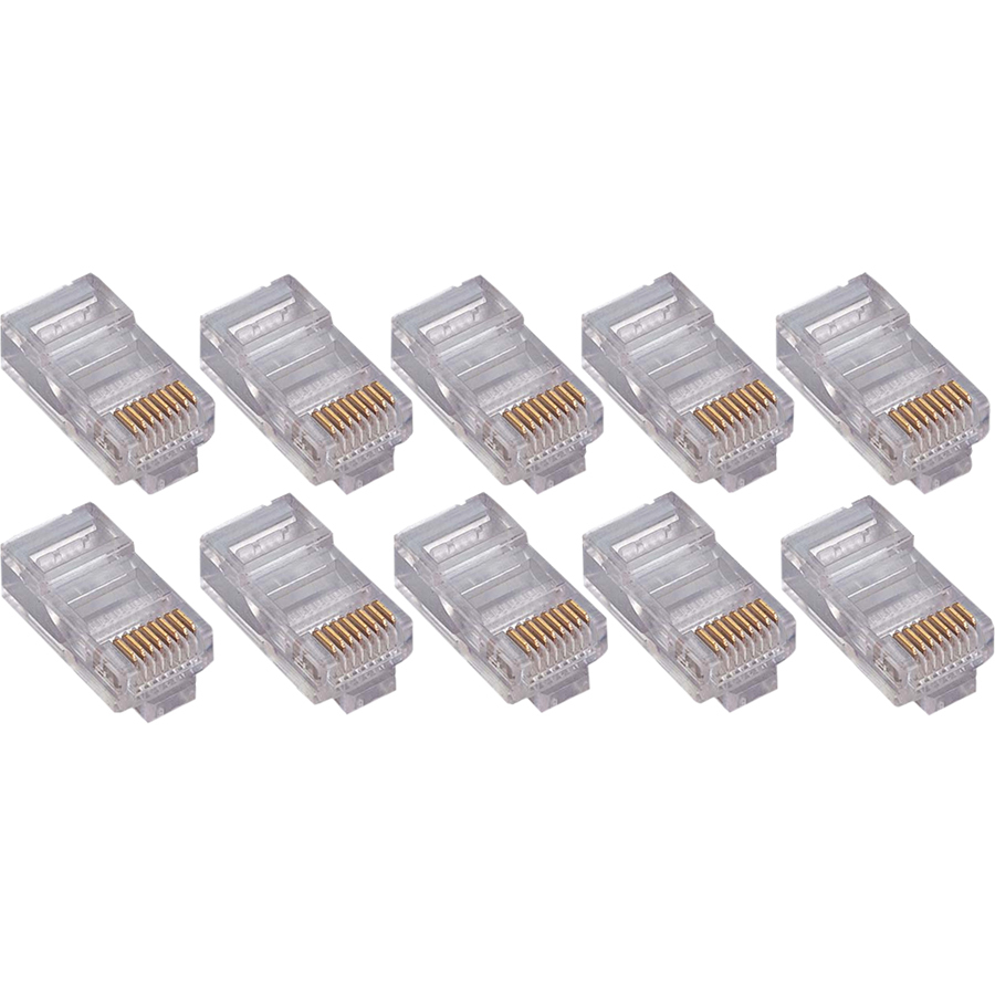 4XEM 50PK CAT6 RJ45 Modular Plug for Cat5e Cable | Network Connectors
