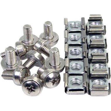 4XEM 50PK M5 Screws and Cage Nuts | Rack Mount Hardware
