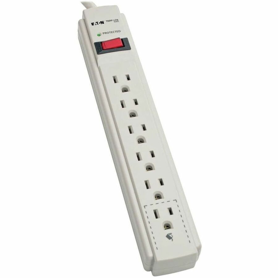 Eaton TLP608 6-Outlet 990 J Surge Protector | 120 V AC, Home Office