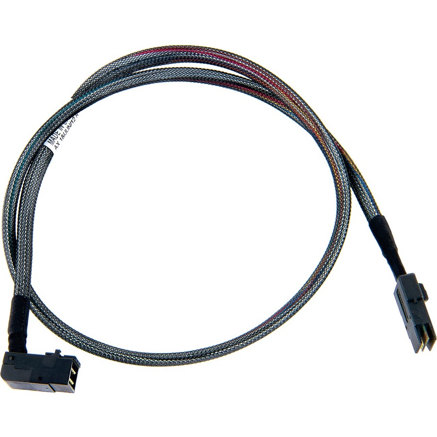 INTERNAL RIGHT-ANGLE MINI-SAS HD X4 TO MINI-SAS X4, USED FOR CONNECTING A SERIES
