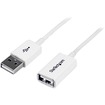 StarTech USB White USB 2.0 Extension - 1m | USBEXTPAA1MW