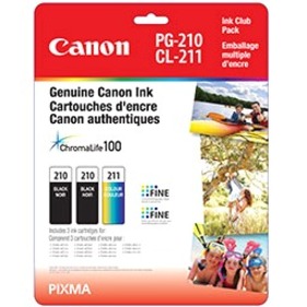 Canon Original Inkjet Ink Cartridge - Black, Color - 3 / Pack
