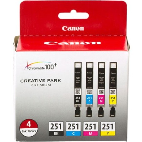 CLI-251 BK/CMY INK VALUE PACK