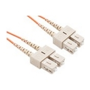 30 METER SC-SC OM1 1GIG FIBER OPTIC CABLE, ORANGE, OFNR, 62.5/125 FIBER, MULTIMO