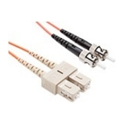 20 METER SC-ST OM1 1GIG FIBER OPTIC CABLE, ORANGE, OFNR, 62.5/125 FIBER, MULTIMO