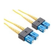 4 METER SC-SC SINGLEMODE FIBER OPTIC CABLE, YELLOW, OFNR, 9/125 FIBER, SINGLE-MO