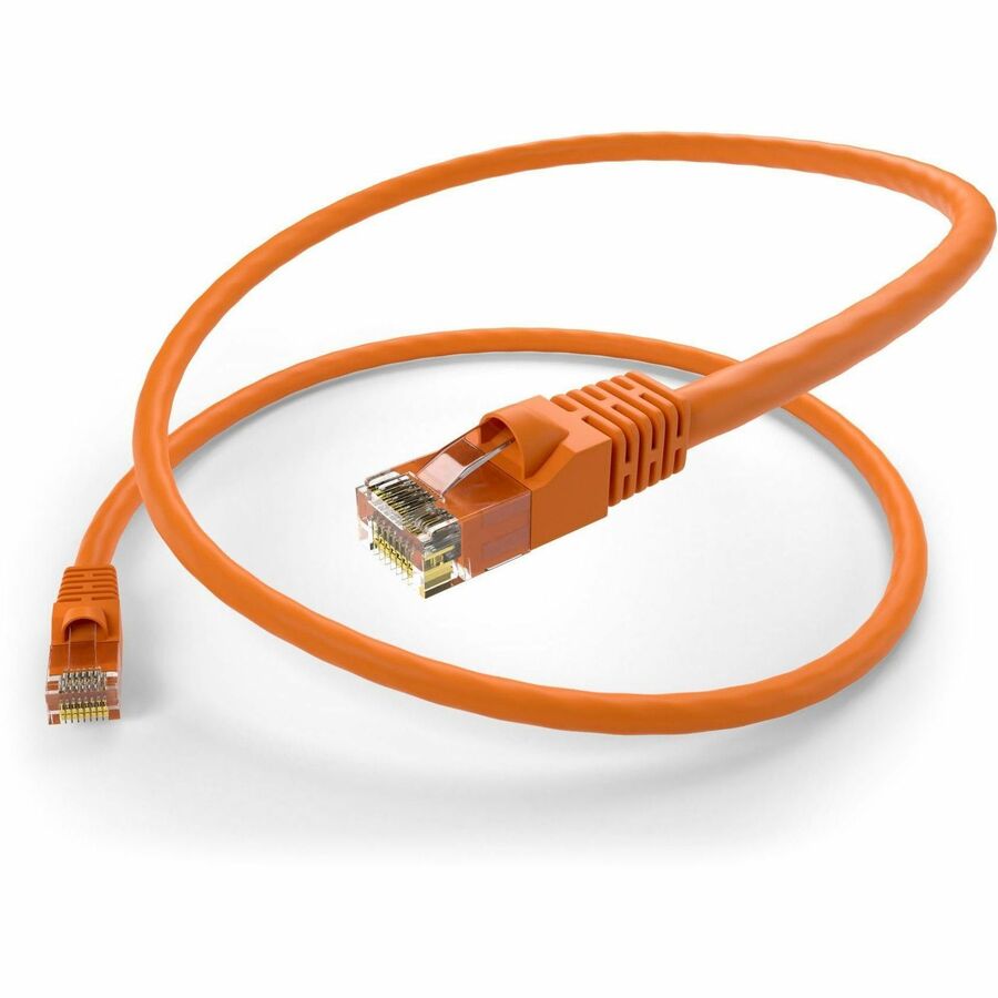 UNC CAT6 PATCH CABLE, 10 FT ORANGE WITH BOOTED. HIGH-PERFORMANCE CAT6 ETHERNET C