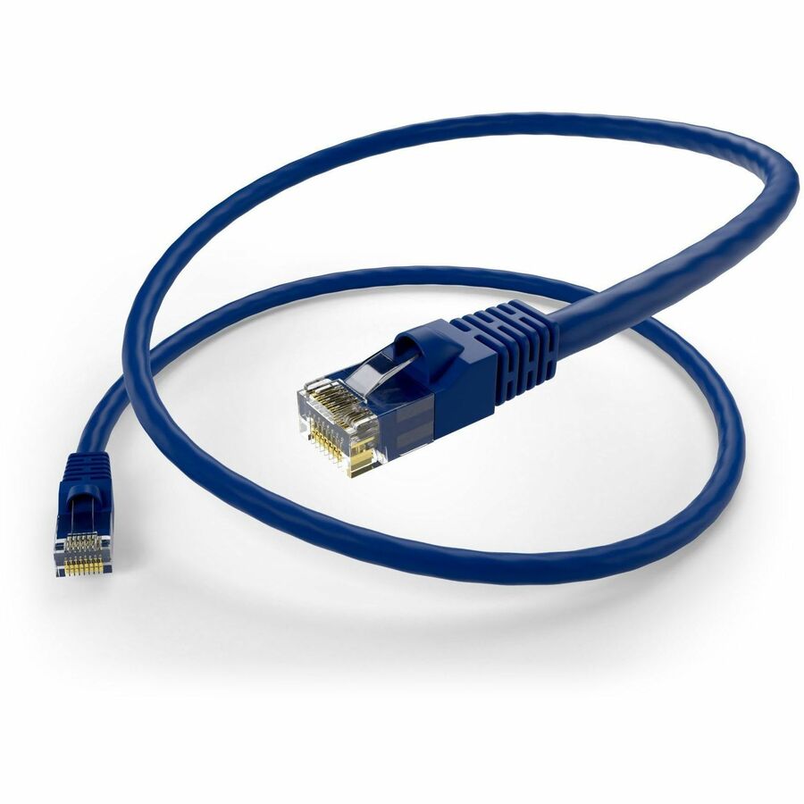 UNC GROUP 2FT CAT5E SNAGLESS UNSHIELDED (UTP) ETHERNET NETWORK PATCH CABLE BLUE