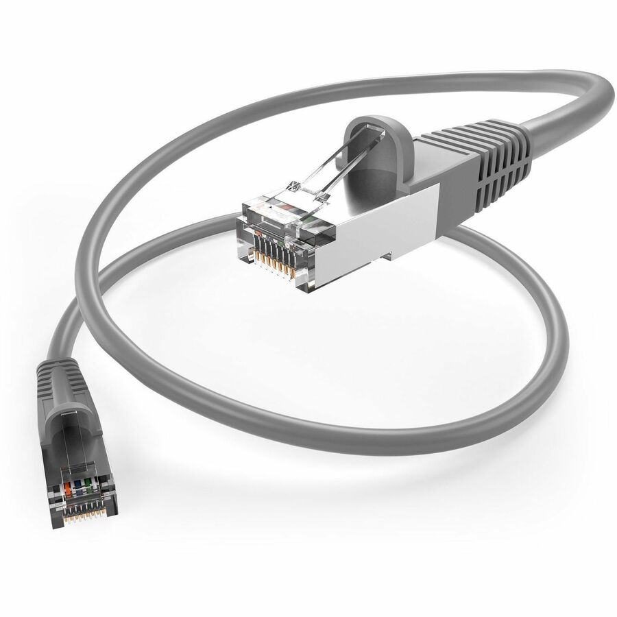 UNC GROUP 2FT CAT5E SNAGLESS SHIELDED (STP) ETHERNET NETWORK PATCH CABLE GRAY -