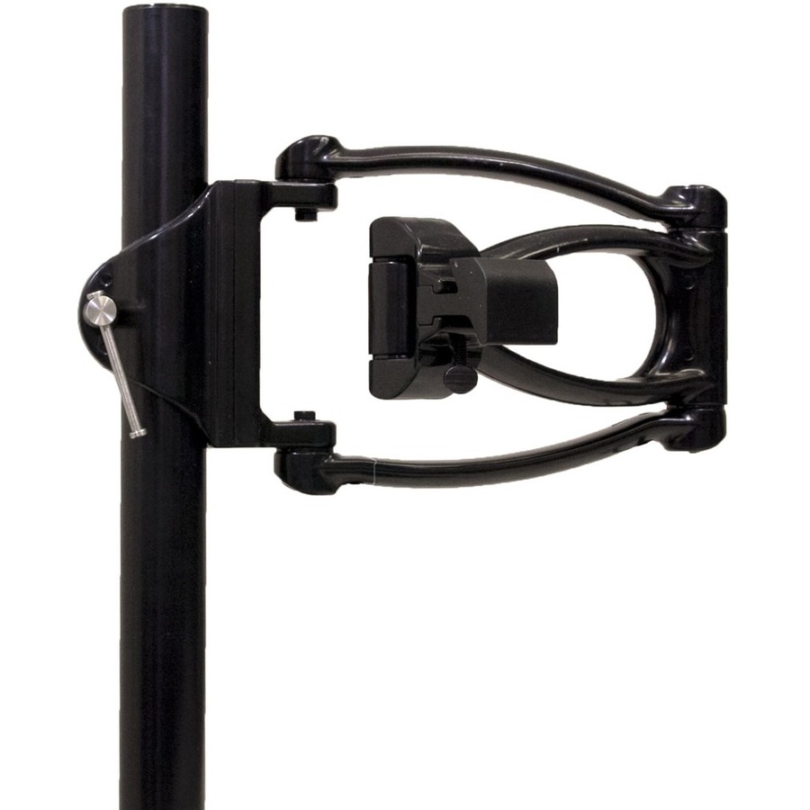 SINGLE ARTICULATING MONITOR ARM W/POLE CLAMP, BLACK