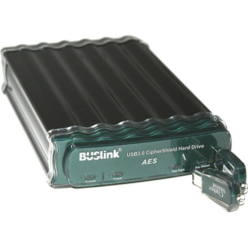 2TB USB POWERED CIPHERSHIELD USB2.0/USB3.0/ESATA 256 BIT AES HD