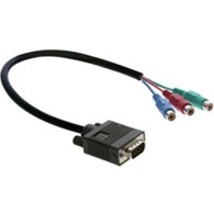15-PIN HD (M) TO 3 RCA (F) BREAKOUT CABLE