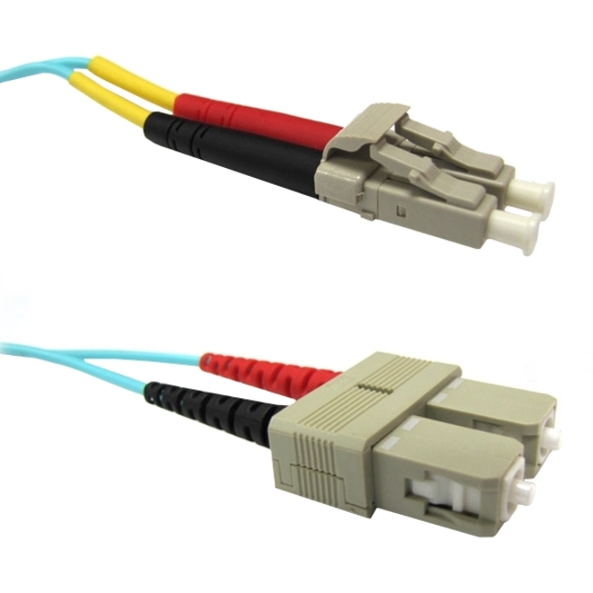 2 METER LC/SC 50 MICRON 10GIG AQUA