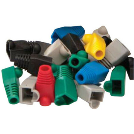 RJ45 BOOT, 5.5MM MAX OD, BLUE.PKG 100PC/BAG.