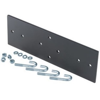 JUNCTION PLATE, 3'' UPRIGHTS, BLACK, 12'' TO 18'' WIDE RUNWAY