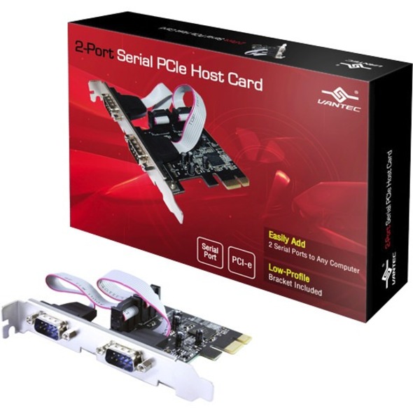 VANTEC 2-PORT SERIAL PCIE HOST CARD
