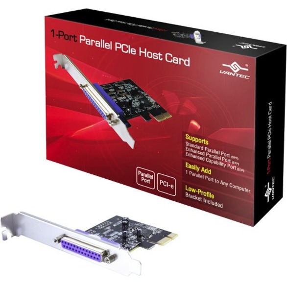 VANTEC 1-PORT PARALLEL PCIE CARD