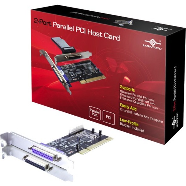 VANTEC 2-PORT PARALLEL PCI HOST CARD