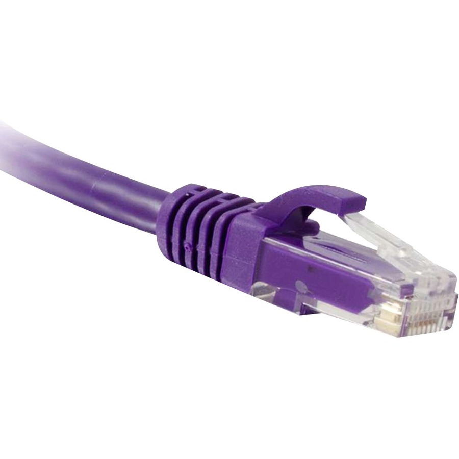CAT6 Purple 10 ft Molded Boot Patch Cable | Ethernet Cable, 10 ft