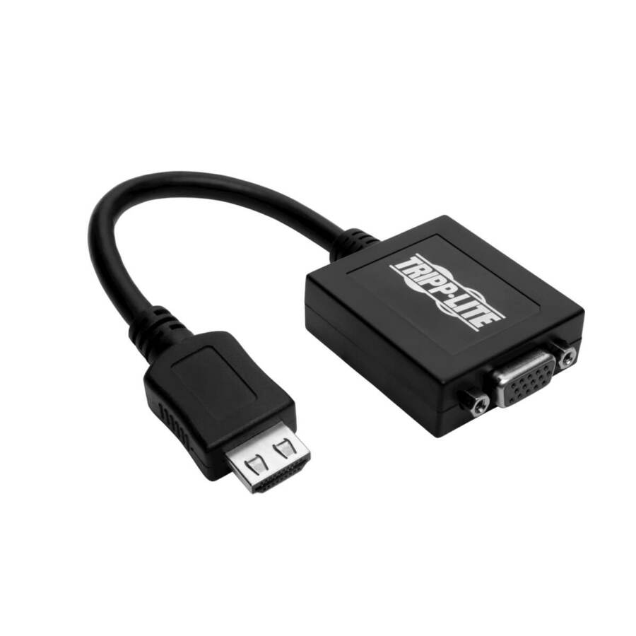 Adaptateur convertisseur HDMI vers VGA Tripp Lite avec audio et vidéo pour ultrabook / ordinateur portable / bureau - 6" (P131-06N)