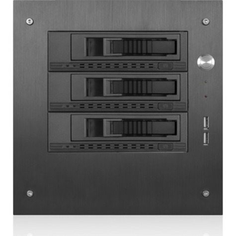 ISTARUSA 3X3.5IN HOTSWAP MINI-ITX TOWERCOLOR BLACK BEZEL