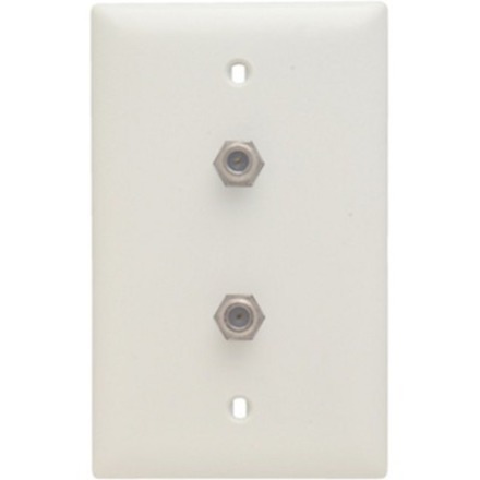 2 F TYPE COAX CONNECTOR IN 1G TP PL W