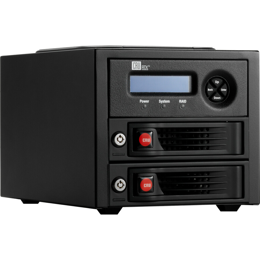 RTX220-3QR, 2-BAY TRAYFREE DRIVE ENCLOSURE, USB3/ESATA, 8TB (2X4TB), RAID 1, NTF