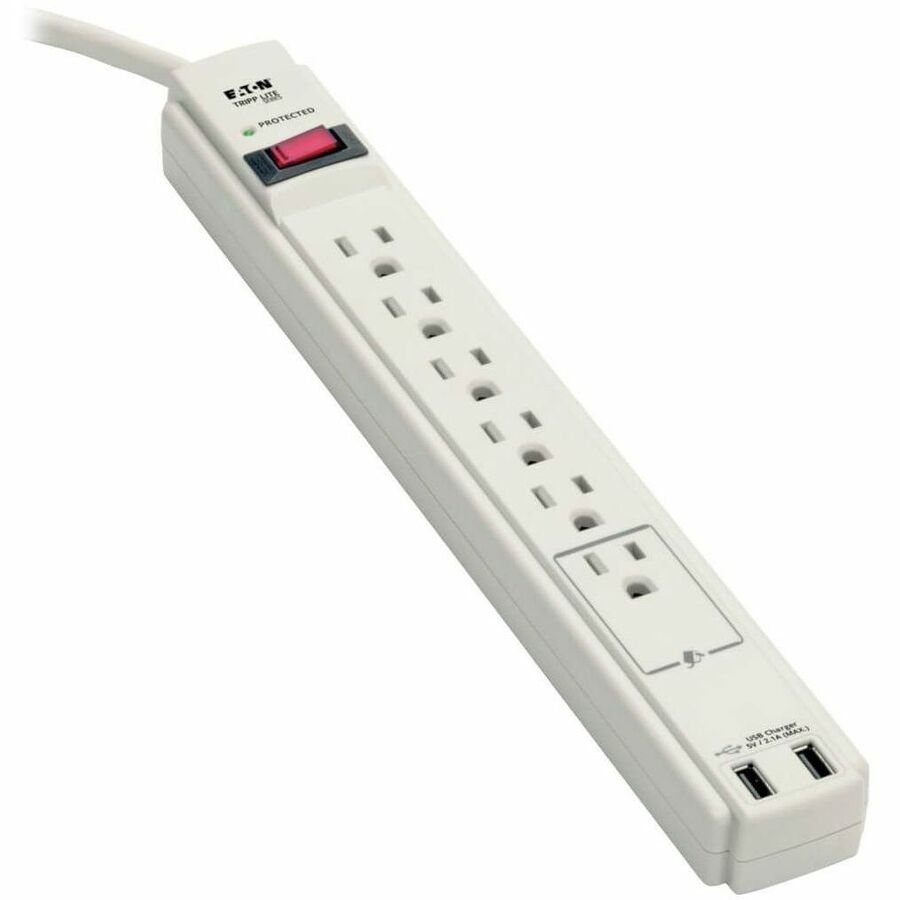 EATON TRIPP LITE SERIES PROTECT IT 6-OUTLET SURGE PROTECTOR, 6 FT. (1.83 M) CORD