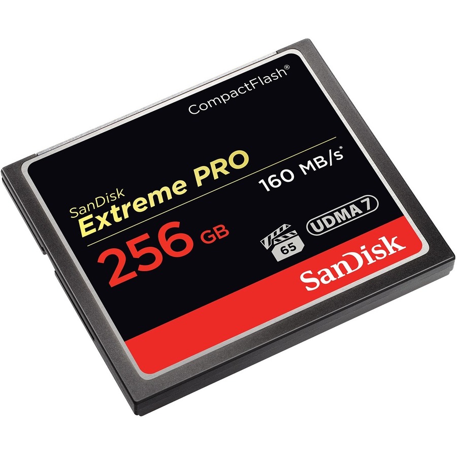 SANDISK, EXTREME PRO, 256GB, HIGH COMPACT FLASH, CF, 160 MBPS READ, 150 MBPS WRI