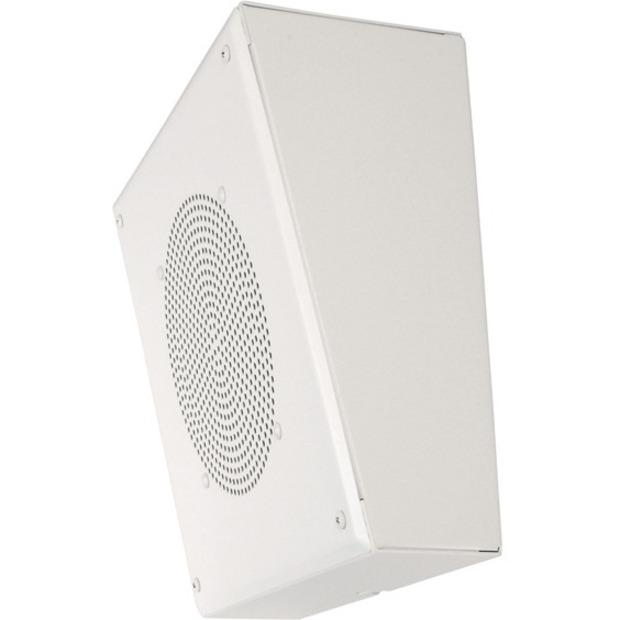 SLANTED,SQUARE,WALL MOUNT,8C5PAX LOUDSPEAKER,TBLU-5W-25/70V TRANSFORMER,WHITE P