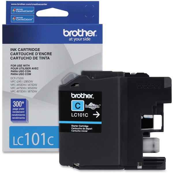 BROTHER LC-101C Ink Cartridge Cyan - Inkjet - Standard Yield