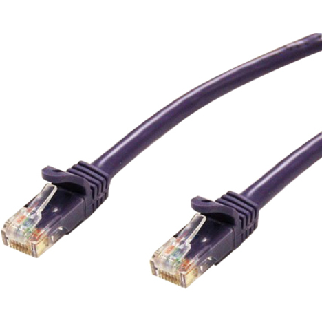 1 FT. CAT 6 PURPLE ENHANCED 550MHZ PATCH CABLE