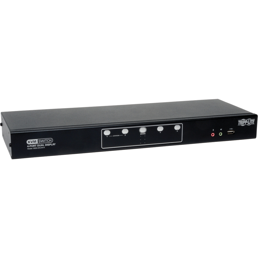 EATON TRIPP LITE SERIES 4-PORT DUAL MONITOR DVI KVM SWITCH WITH AUDIO AND USB 2.