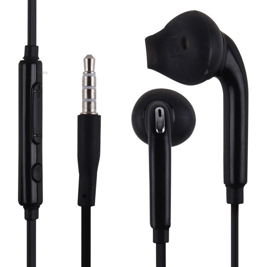 4xem Samsung Earphones Black for Galaxy S3 4 6 S10 S20 Note 10 a