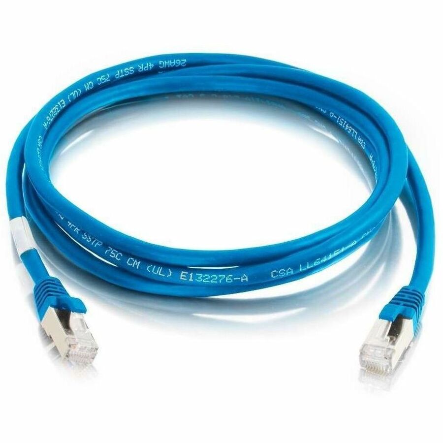 9FT CAT6 SNGLS STP CBL-BL