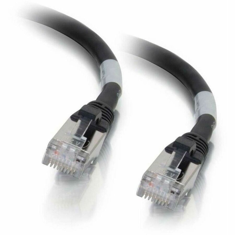 1FT CAT6 SNAGLESS STP CABLE-BLK