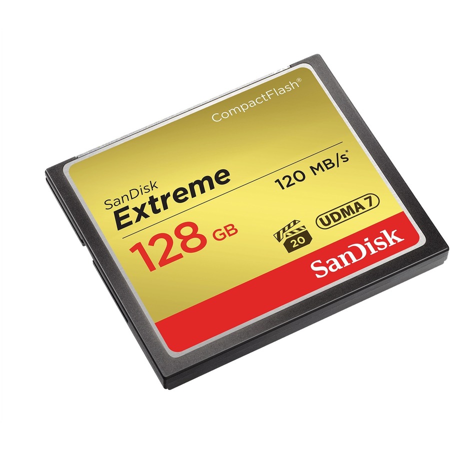 SANDISK EXTREME COMPACTFLASH MEMORY CARD, SDCFXS-128G-A46, 128GB, 120 MBPS