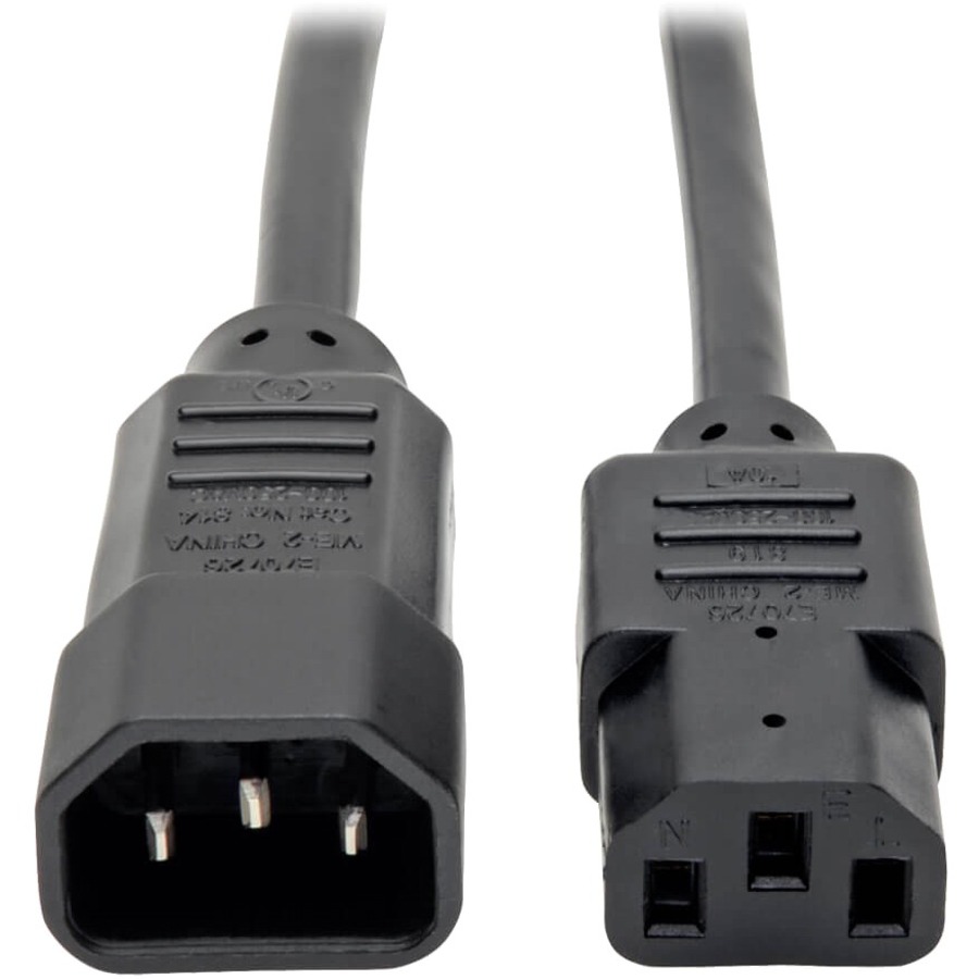 PDU Power Cord, C13 to C14 - 13a, 250v, 16 Awg, 3 Ft. (0.91 M), Black