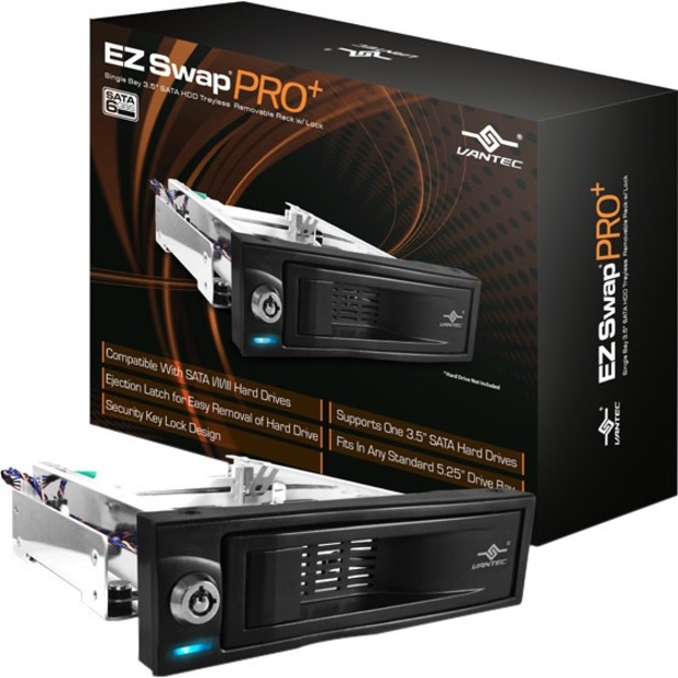 VANTEC 3.5IN SATA 6GB/S TRAYLESS MOBILE