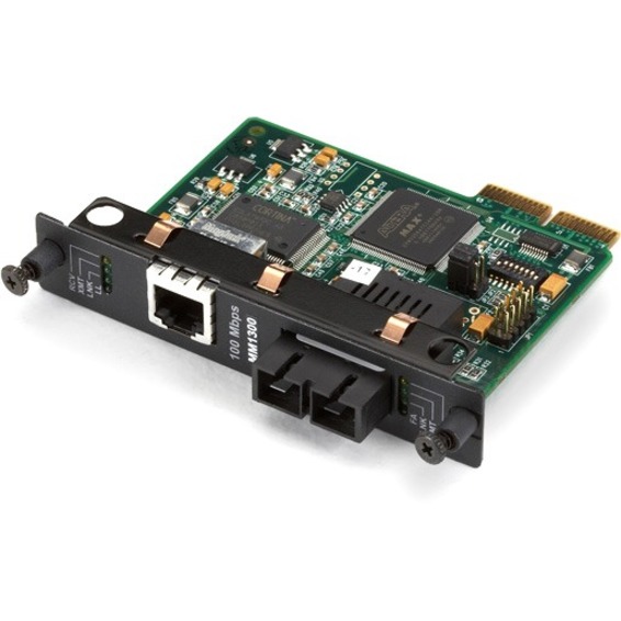 PLUGS INTO FULLY MANAGEABLE HD MEDIA CONVERTER SYSTEM II & CONVERTS 100MBPS COPP