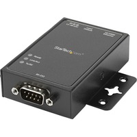 StarTech 1 Port RS232 Serial to IP Ethernet Converter / Device Server - Aluminum - 1 x Network (RJ-45) - 1 x Serial Port - Fast Ethernet - Rail-mountable, Wall Mountable (NETRS2321P)